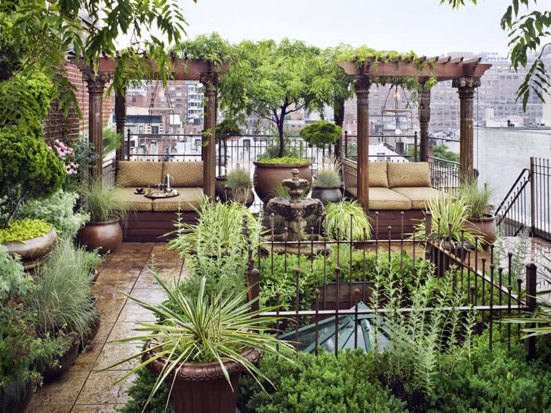 New York City penthouse with a garden paradise