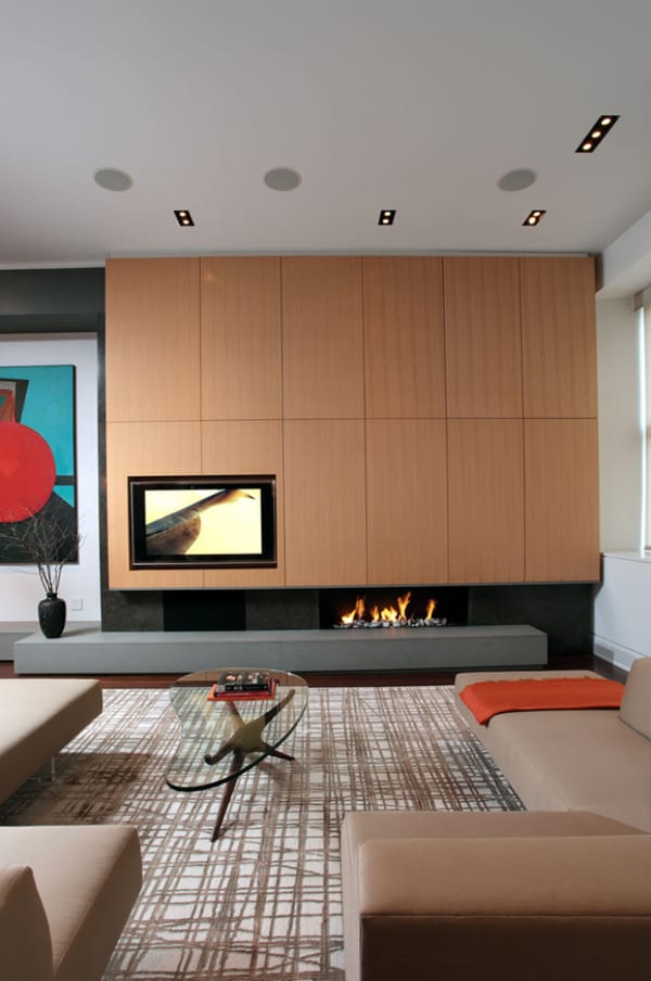 56 Clean and modern showcase fireplace designs