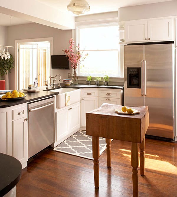48 Amazing space-saving small kitchen island designs