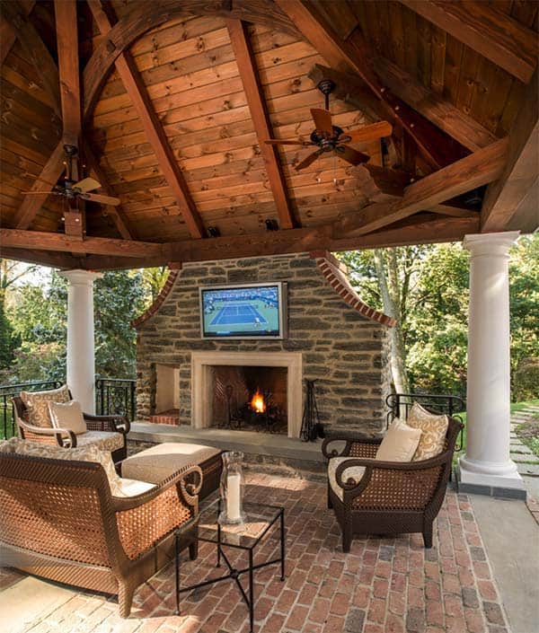 53 Most amazing outdoor fireplace designs ever
