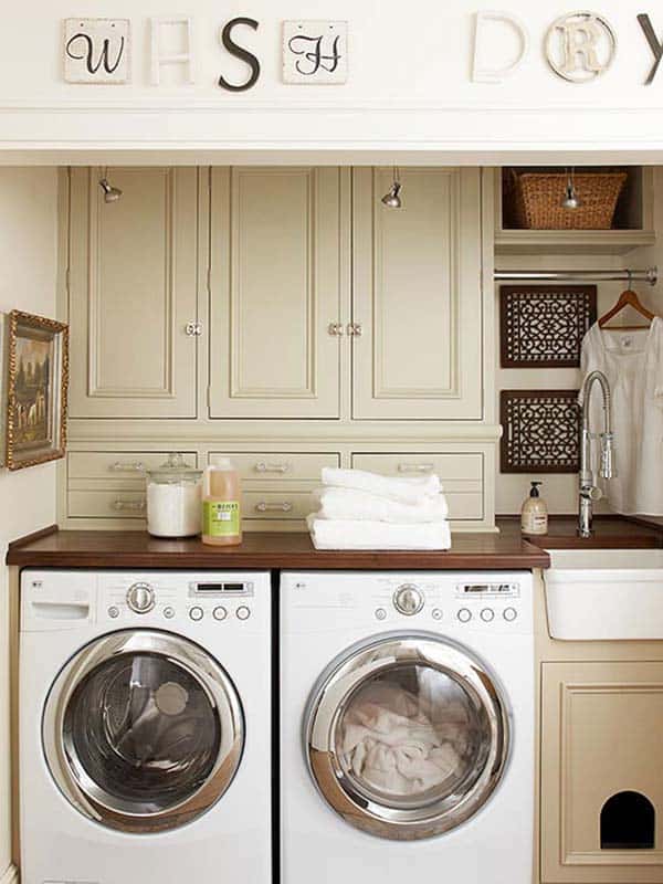 Creatice Small Laundry Room Ideas for Living room