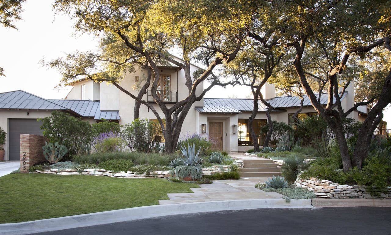 Sophisticated yet cozy interiors embrace this Austin family home